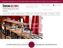 Tablet Screenshot of loca-reception.fr
